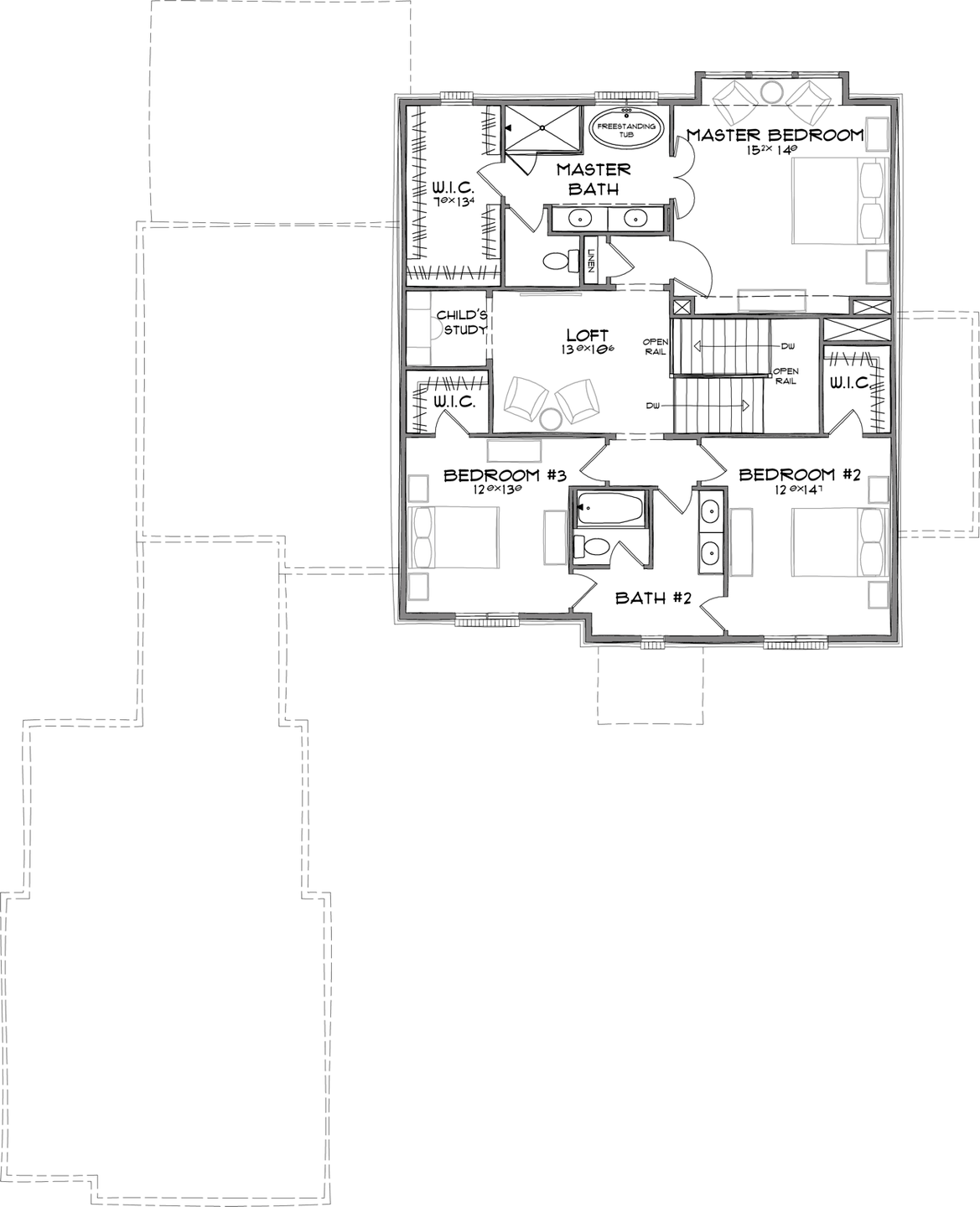 Upper Level. 3,479sf New Home in Westfield, IN