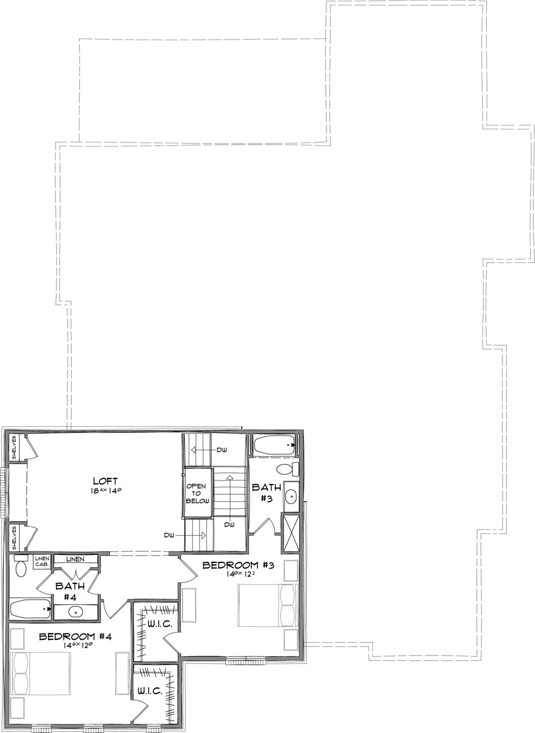 Upper Level. 4,124sf New Home in Westfield, IN