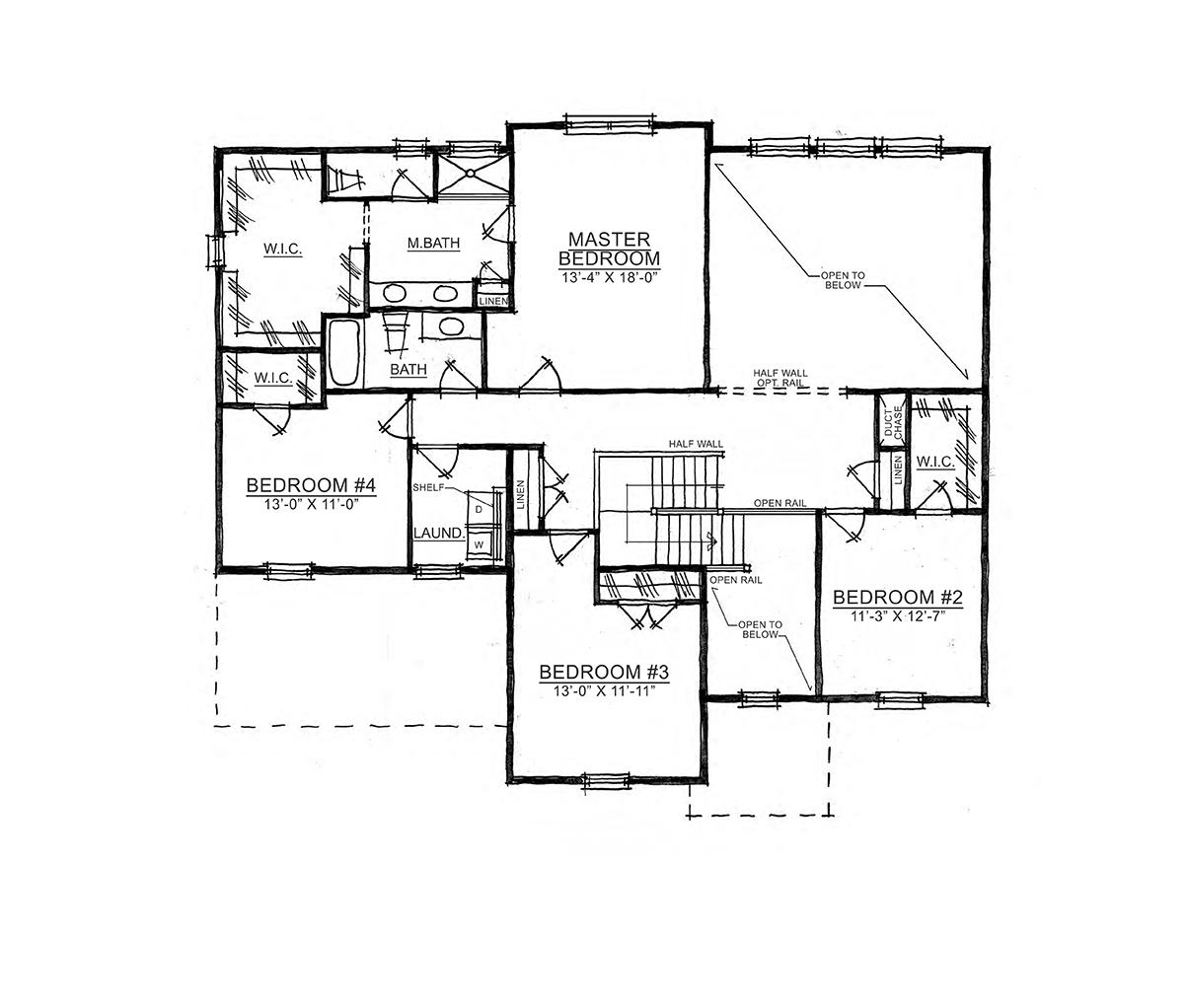 Upper Level. 3,038sf New Home in Westfield, IN