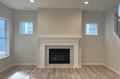 Great Room with Fireplace. 4br New Home in Westfield, IN