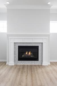 1006C Home Plan Great Room Fireplace Detail. The Ainsley New Home in Westfield, IN