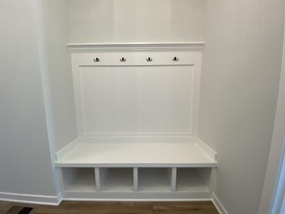 Mudroom Bootbench. 2,278sf New Home in Westfield, IN