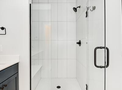 Primary Master Shower Details. 3br New Home in Indianapolis, IN