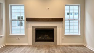 Great Room with Fireplace. 1,940sf New Home in Westfield, IN