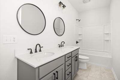 Upper Level Secondary Bathroom. 3br New Home in Westfield, IN