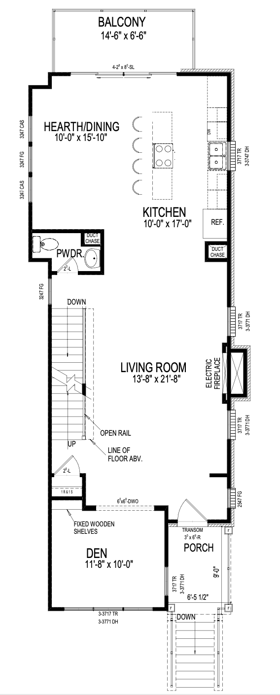 Main Level. 2,501sf New Home in Carmel, IN