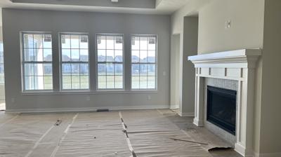 Great room with Fireplace. 3br New Home in Westfield, IN